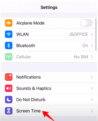 Screen Time iPhone Settings