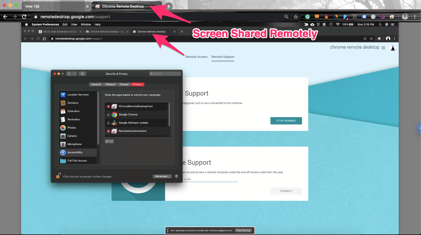 How to Remotely Access any Computer PC with Chrome Remote Desktop? 16 Screen_Mirrored_on_PC