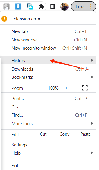 Why I am Seeing Blank Facebook Profile and How to Fix it! 3 chrome history settings