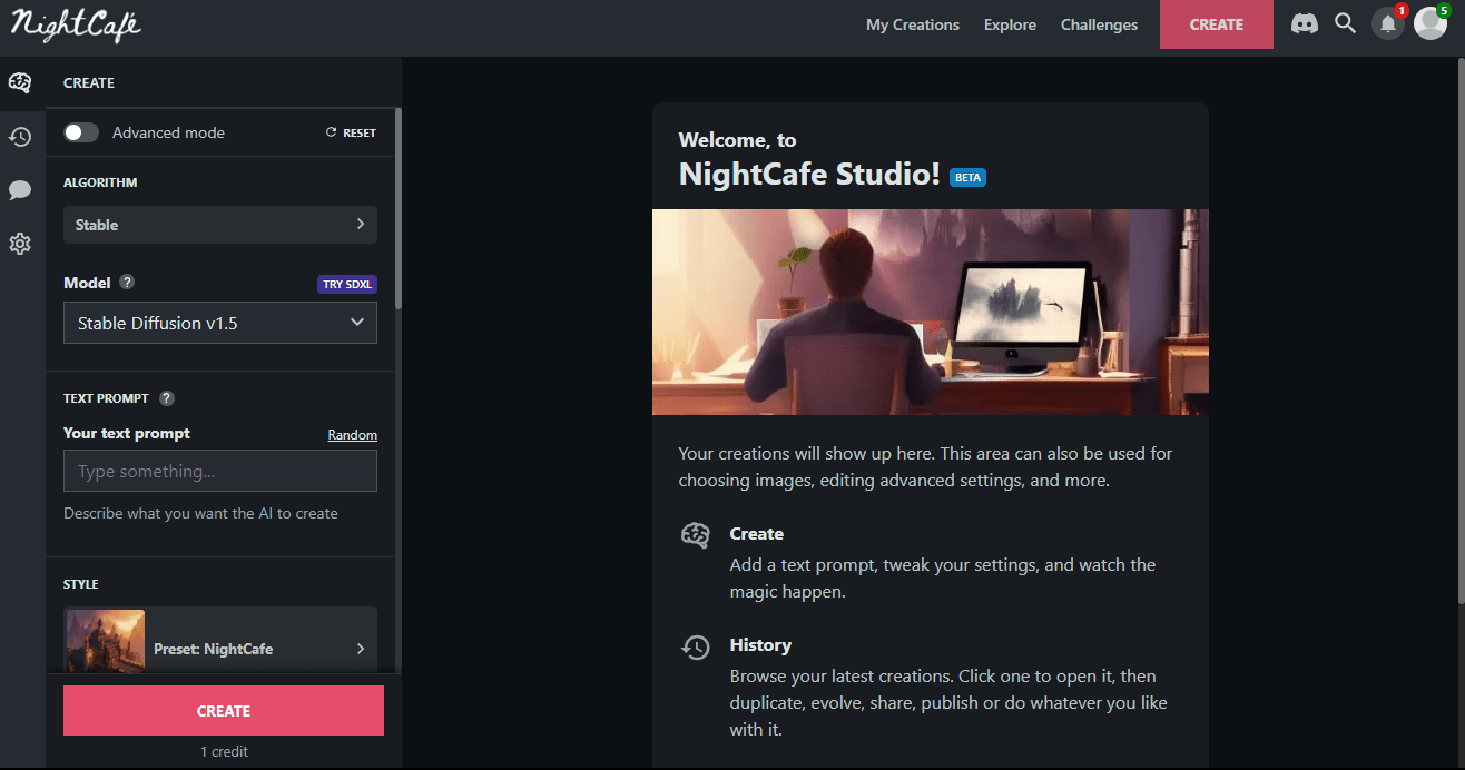 12 Best Dall-E Alternatives to Generate AI Image from Text 9 NightCafe Studio