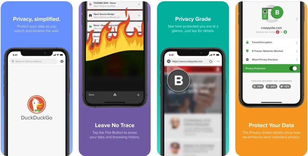 Best 5 Privacy Browsers for iOS 4 DuckDuckGo
