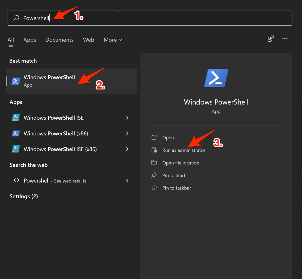 How to Fix Windows 11 Taskbar Not Working 12 Search-PowerShell-on-Windows-11