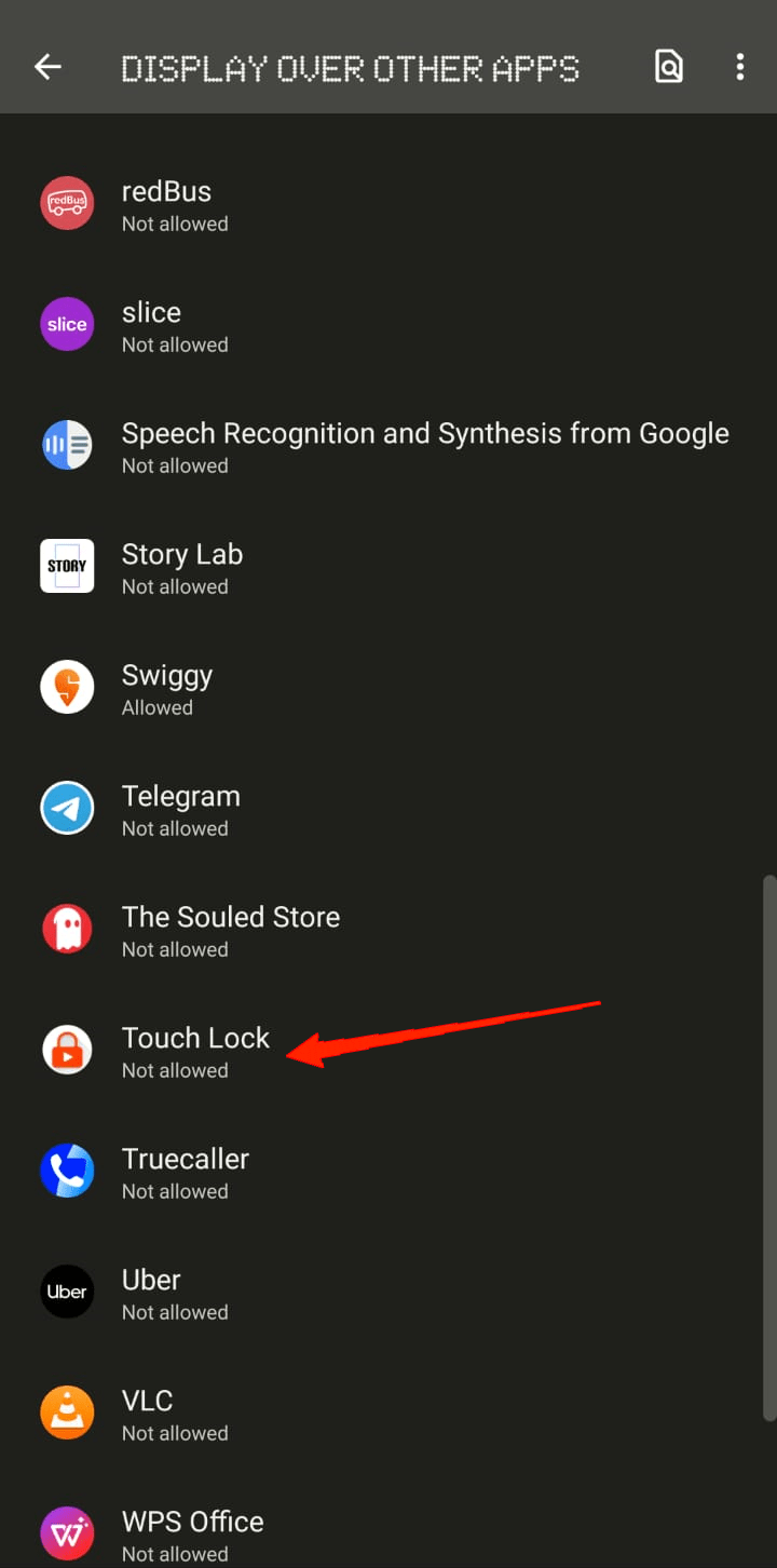 Lock YouTube Screen While Playing Videos: Android and iOS 6 Scroll down locate Touch Lock and enable permission