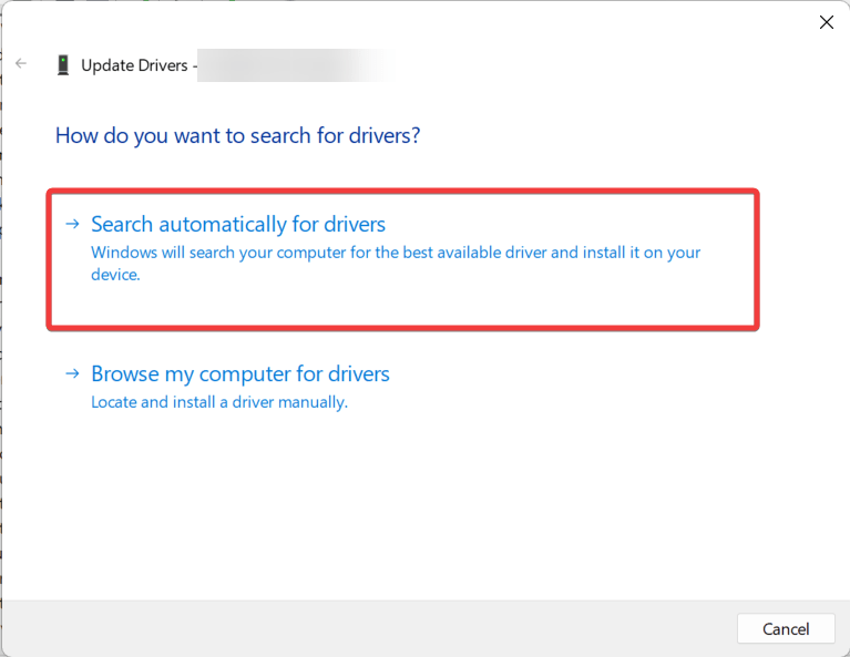 How to Fix Missing Cellular Option in Windows 11? 13 Search automatically for drivers