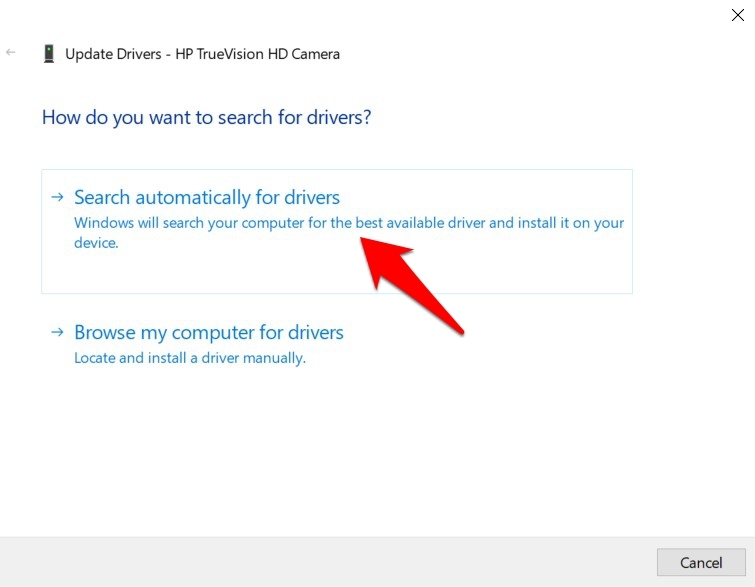 Fix Windows Camera Error Code 0xa00f4243 (0xc00d3704) 10 Search for Drivers