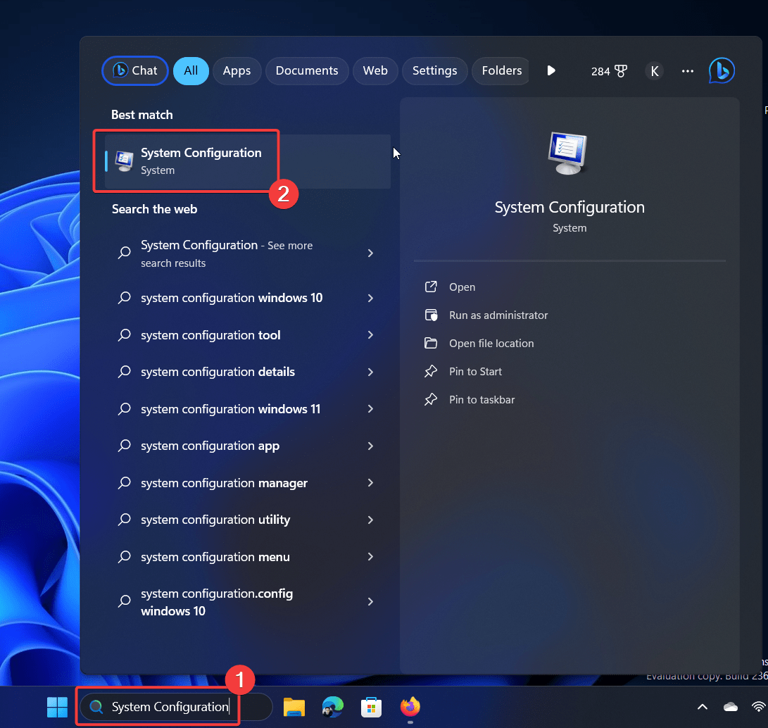 How to Fix if App Can't Run on your PC in Windows 11 15 Search for System Configuration