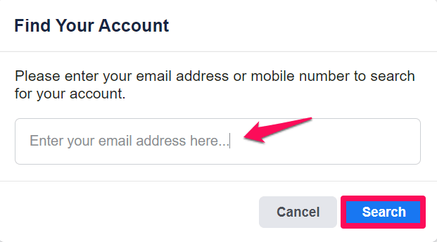 Search your account