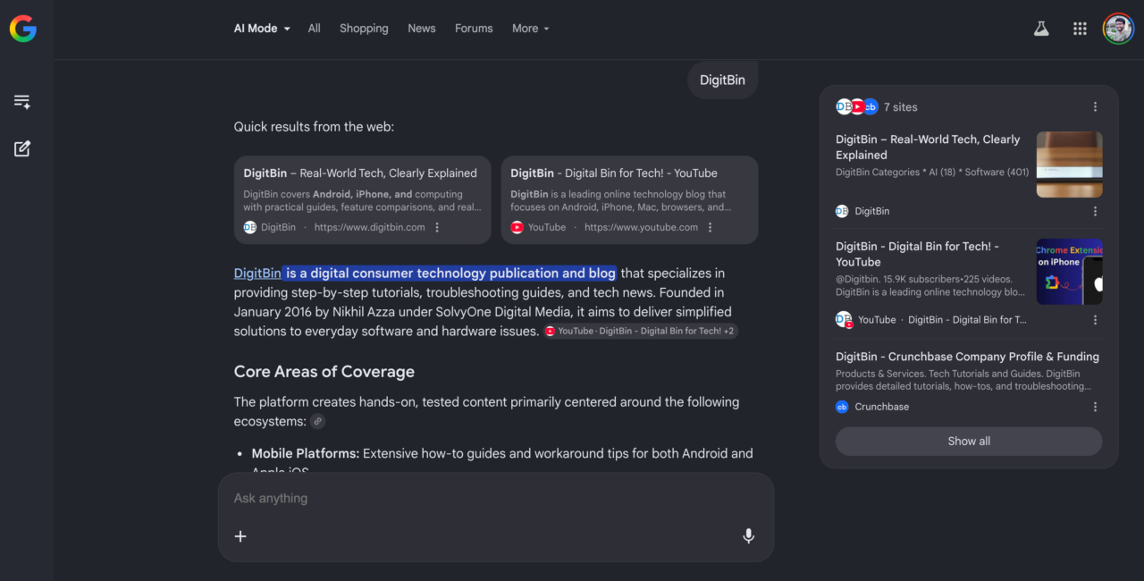 Setting Google AI Mode as Default Changed the Way I Browse the Web