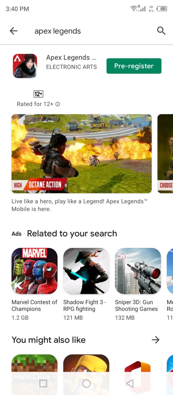 How to Download Apex Legends Mobile? 4 Select Apex Legends Mobile (3)
