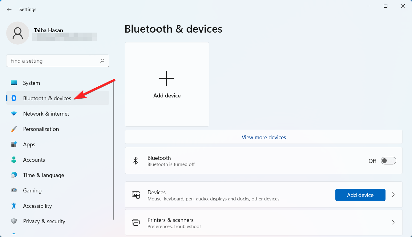 How to Enable or Disable Pointer Precision in Windows 11 7 Select Bluetooth & devices