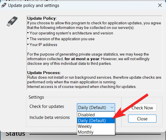 Download Windows 11 23H2 Official ISO File 10 Select Daily in the Check for Updates section