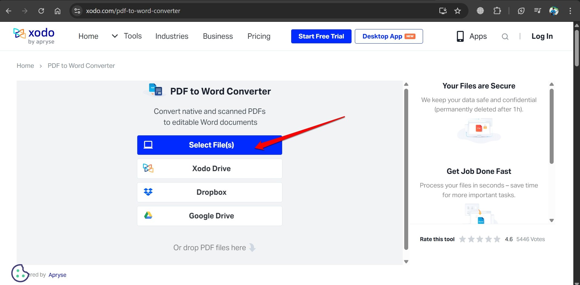 How to Save Google Docs with Export Options Disabled? 11 Select File to Convert to PDF to OCR Doc
