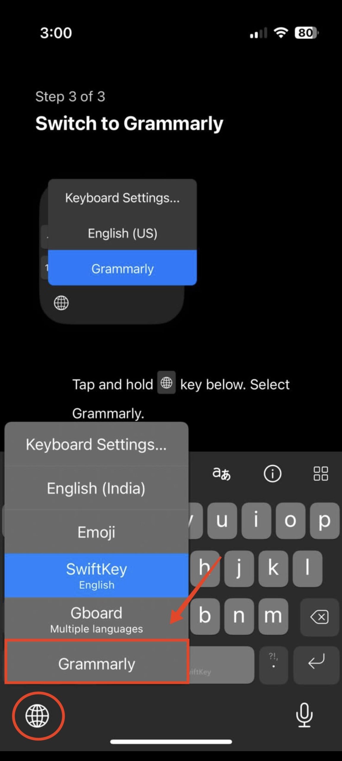How to Change Keyboard on iPhone: Ultimate Guide 12 Select Grammarly
