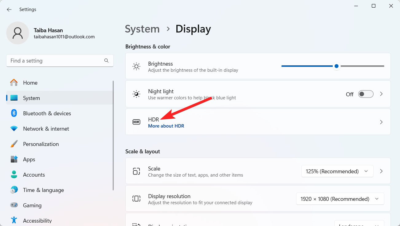 How to Improve the Gaming Experience on Windows 11 19 Select HDR settings