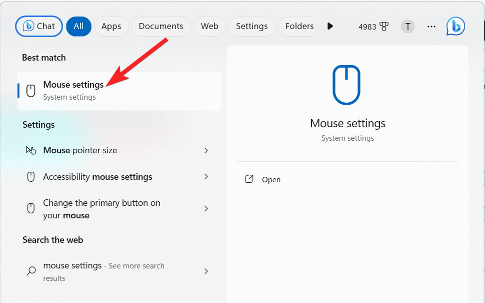 How to Improve the Gaming Experience on Windows 11 22 Select Mouse settings