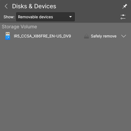 How to Create Bootable Windows 10 Drive in Linux? 18 Select Removal Device