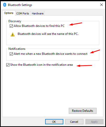 How to Use Bluetooth Send Files from Android to Windows? 8 Select all three options