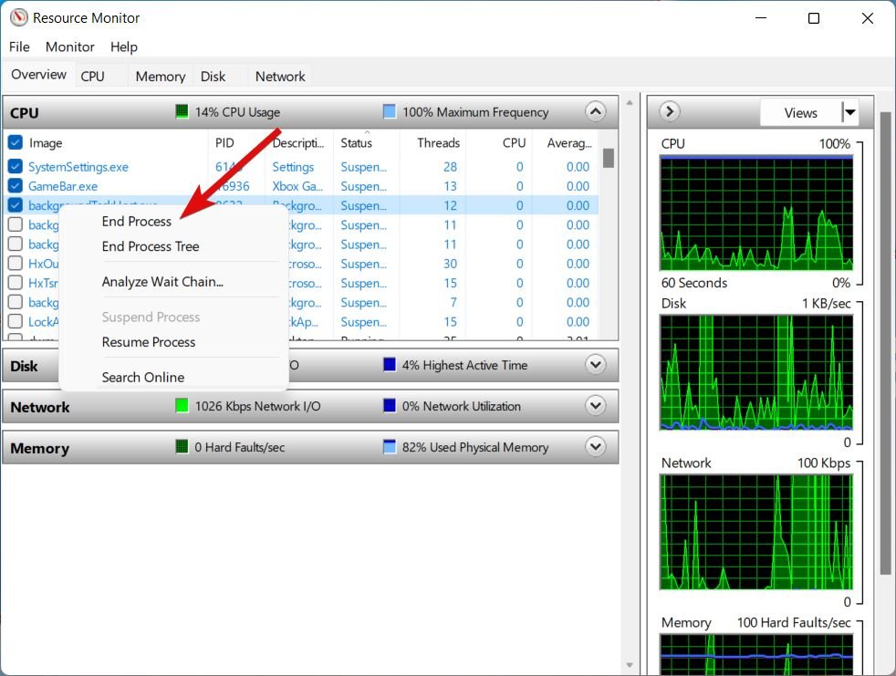 How to Close All Apps Once in Windows 11? 5 Select end process option from the context menu