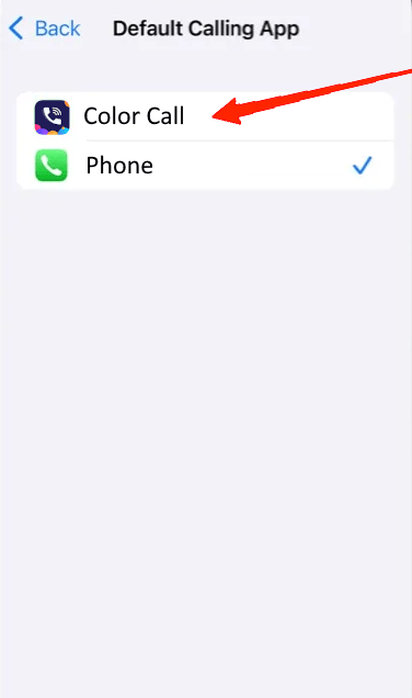 How to Change Default Calling and Messaging Apps on iPhone? 7 Select the app from the available options and that's it.