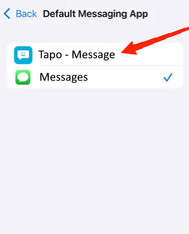 How to Change Default Calling and Messaging Apps on iPhone? 12 Select the app from the available options and you are good to go.