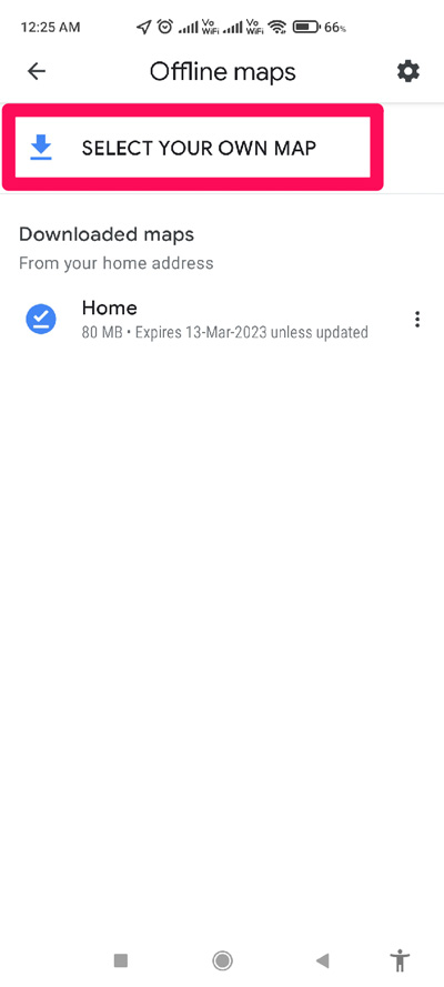 How to Use Google Maps Offline? 4 select your own map