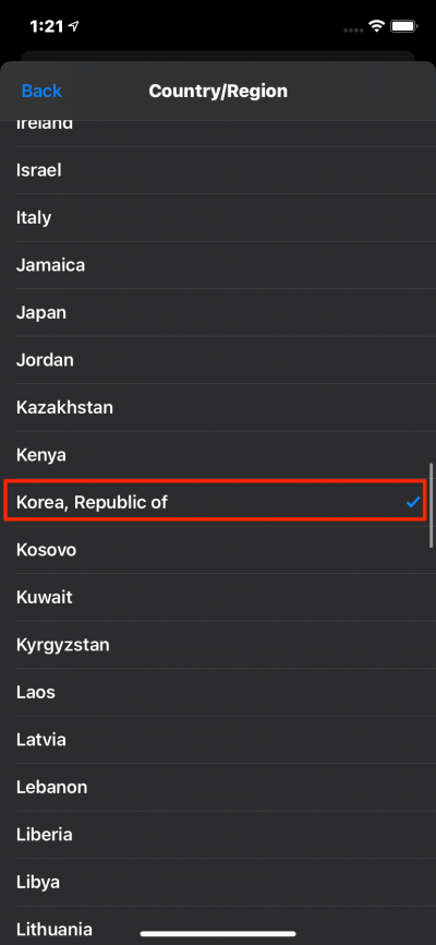 How to Fix 'Account Not in This Store' App Store Error? 9 Select Country