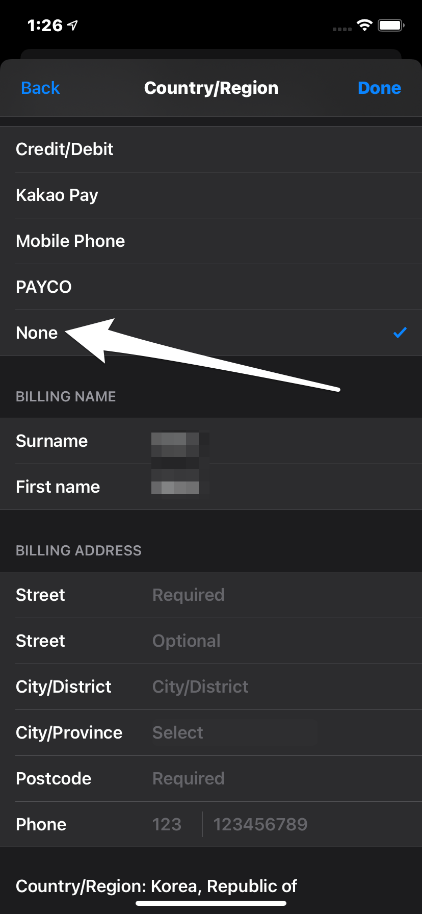 How to Fix 'Account Not in This Store' App Store Error? 12 Select Payment None