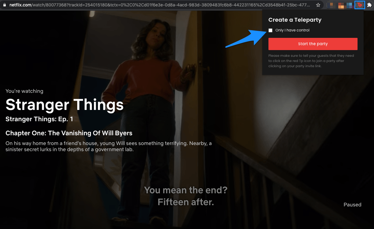 How to Use Teleparty Extension & Enjoy Streams with your Friends? 3 Set_Teleparty_Controls