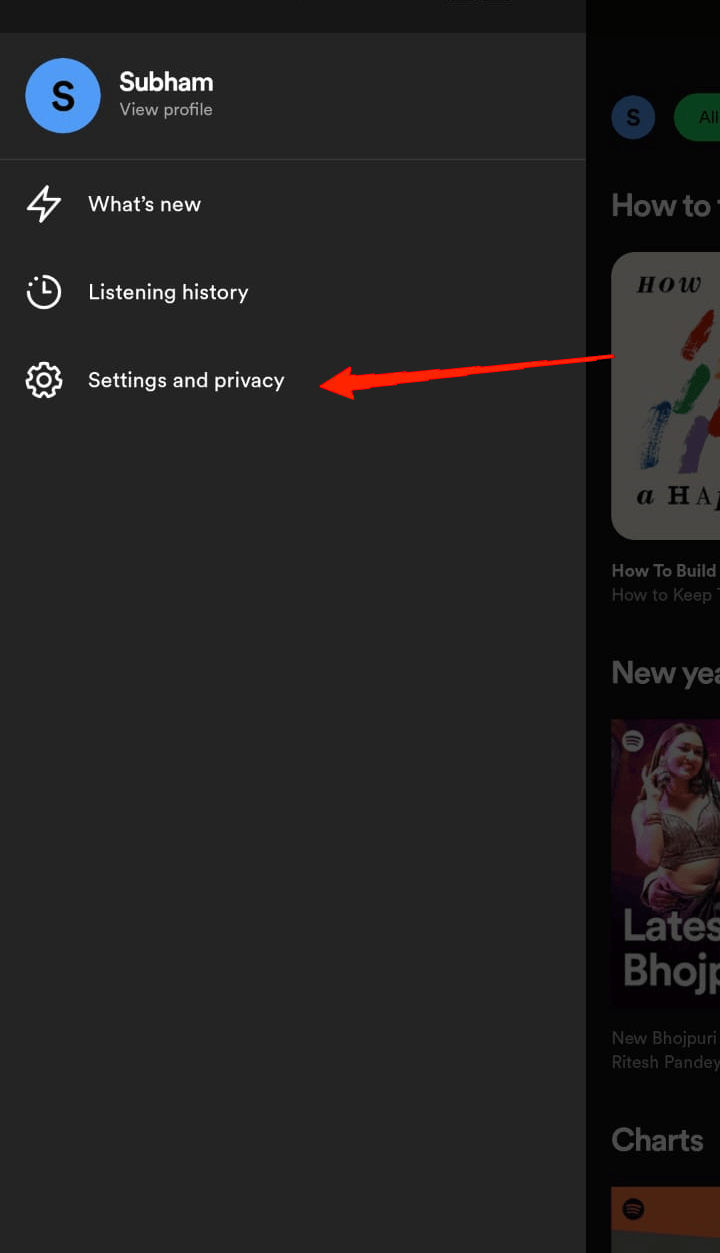 How to Fix Spotify Premium Not Working Offline on Smartphones 3 Now, click on Settings & Privacy.