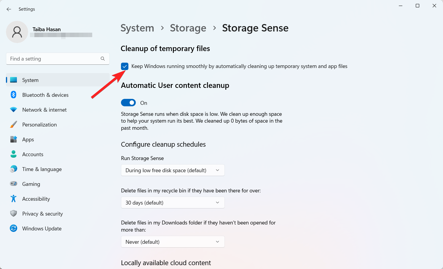 How to Enable and Use Storage Sense in Windows 11 10 Settings for cleanup of temporary files using Storage Sense