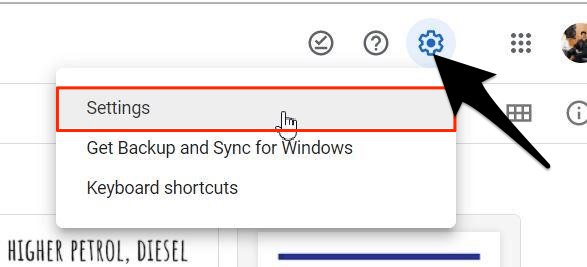 Why Can't I Locate WhatsApp Backup File in Google Drive? 2 Settings_on_Google_Drive_Web