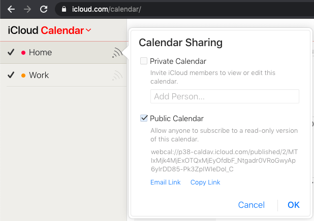 Share Calender