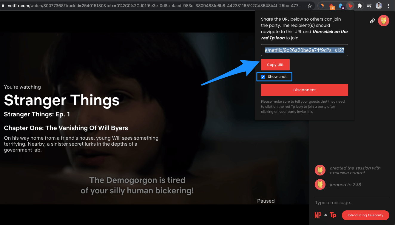 How to Use Teleparty Extension & Enjoy Streams with your Friends? 4 Share Party Link with Friends