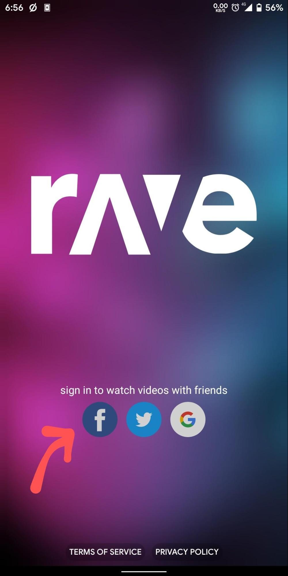 How to Use Netflix Party on Android and iPhone using Rave App? 2 Sign-Up with Social Accounts