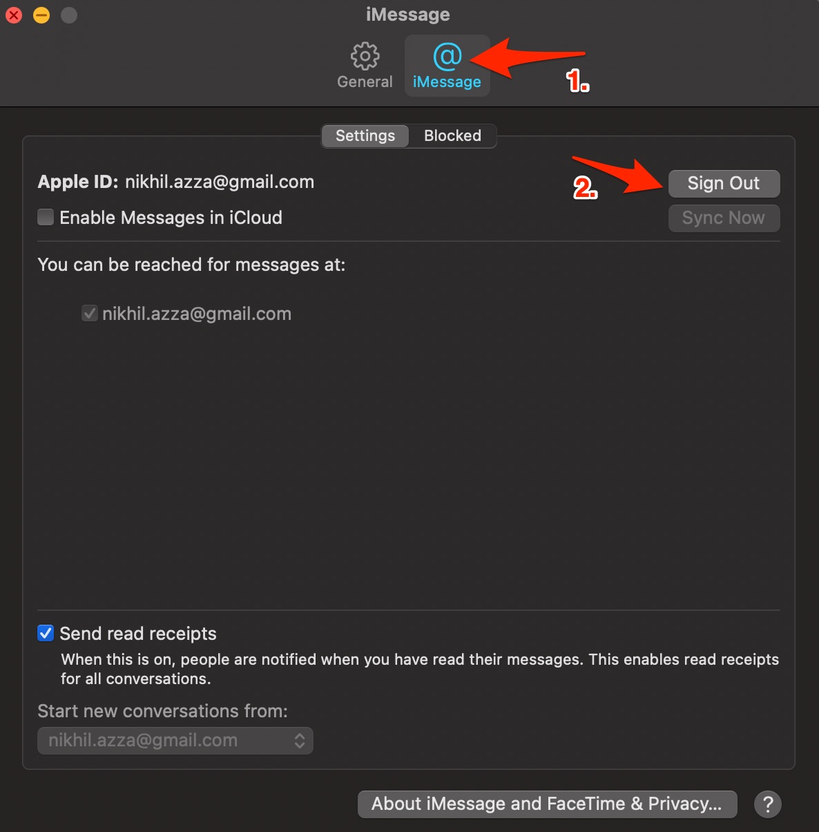 How to Fix MacBook Not Sending Messages on iMessage? 4 Sign Out of iMessage