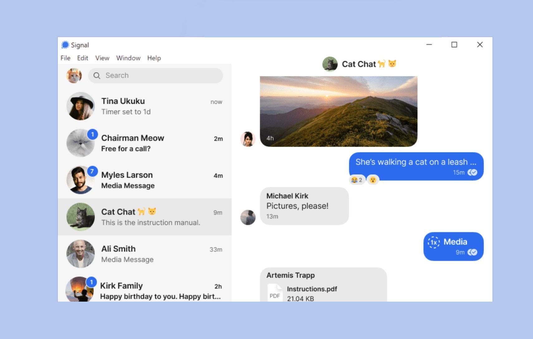Signal App Web Client