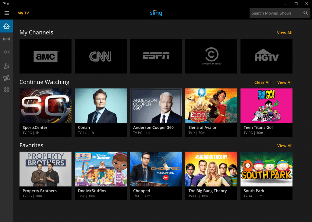Best Free Live TV Streaming Software for Windows 11 2 Sling TV