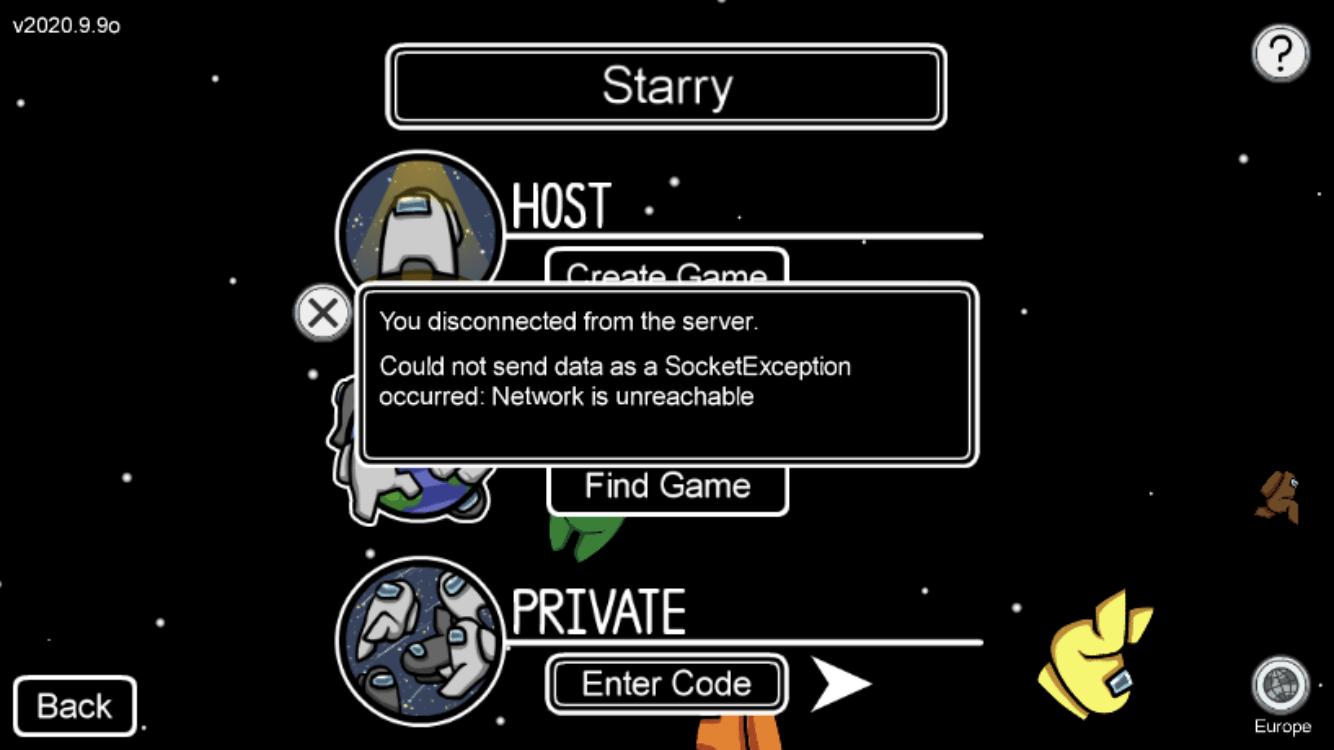How to Fix All Error Codes and Errors on Among Us Game? 4 SocketException