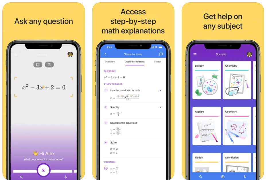 10 Best Free AI apps for iPhone 6 Socratic by Google