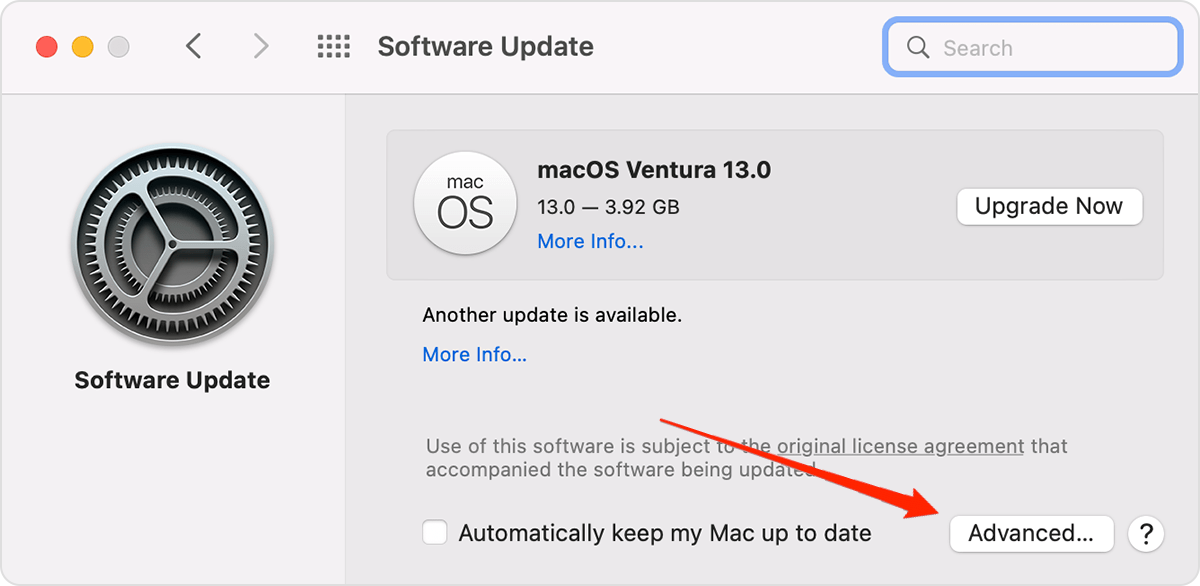 How to Fix Apple Pay has been Disabled on Mac? 4 advance software update settings mac os