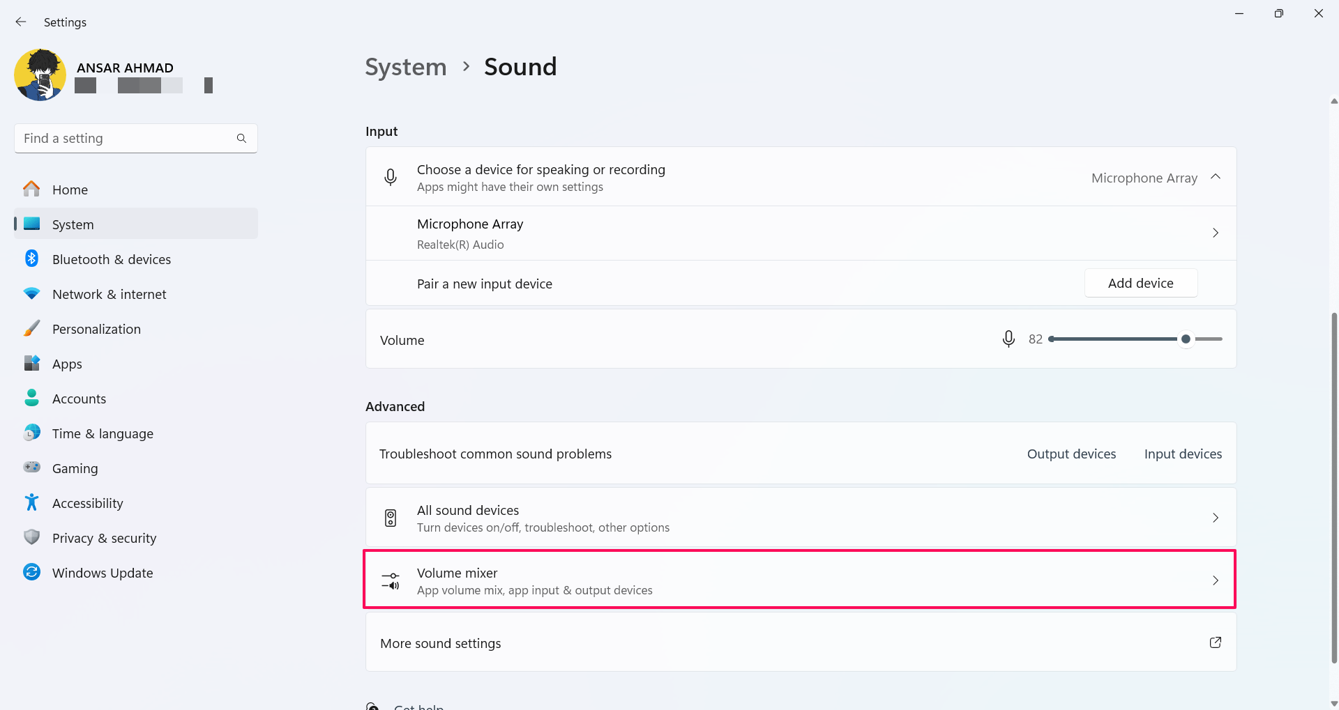 How to Fix Content Warning Voice Chat Error 5 Click on Volume Mixer