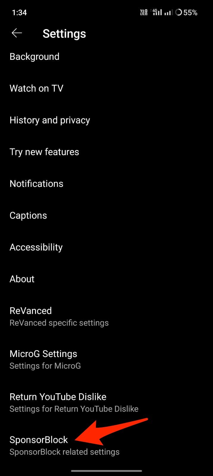 How to Use SponsorBlock on YouTube App on Android? 5 SponsorBlock_Settings