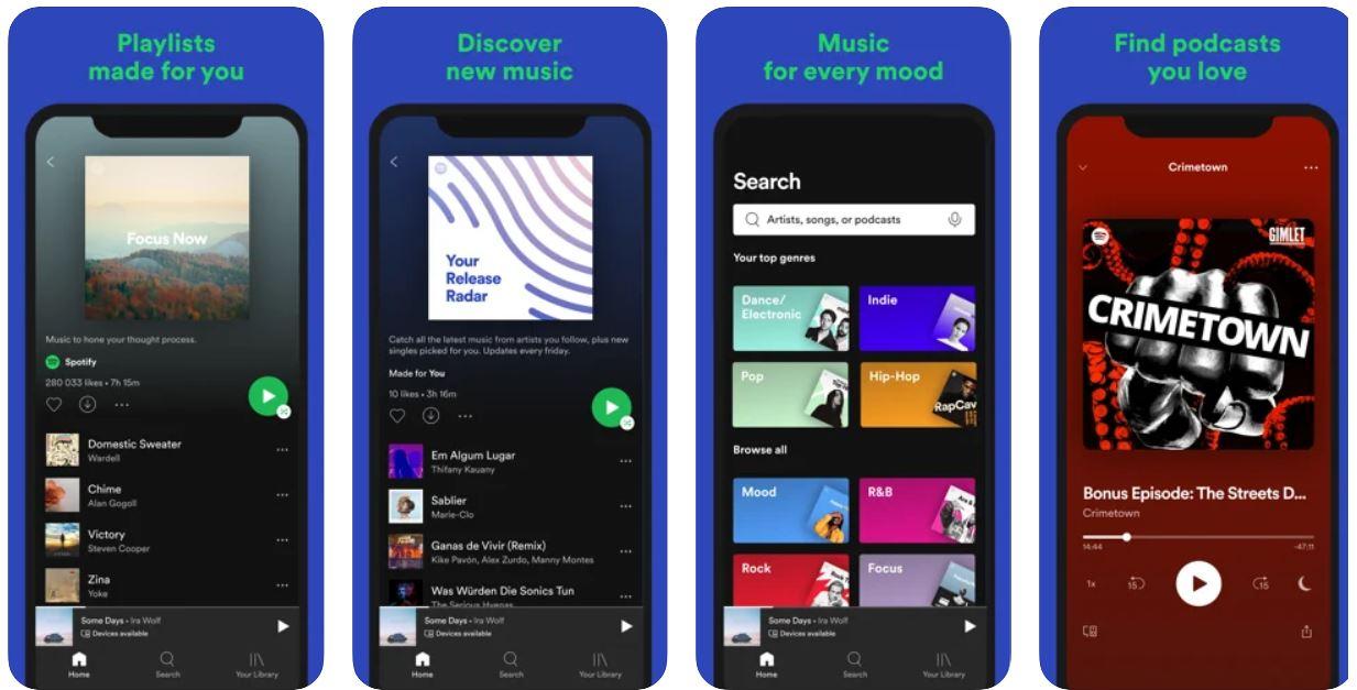 Top Best Music Apps for iPhone 3 Spotify