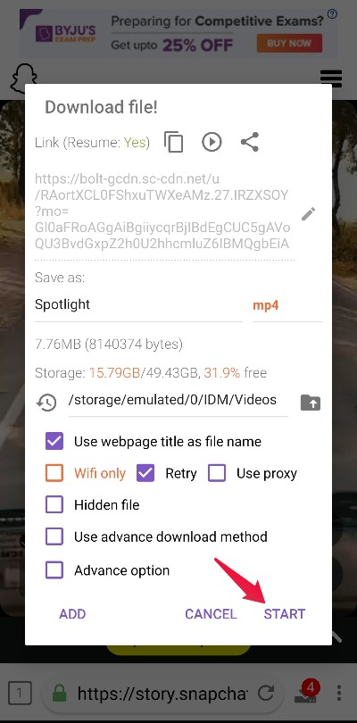 How to Download Snapchat Spotlight Videos? 10 Start