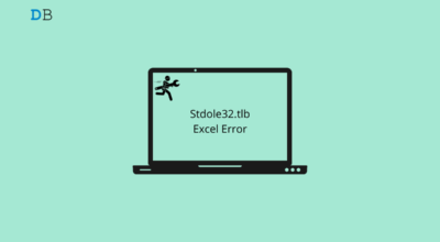 Stdole32.tlb Excel Error in Windows 11