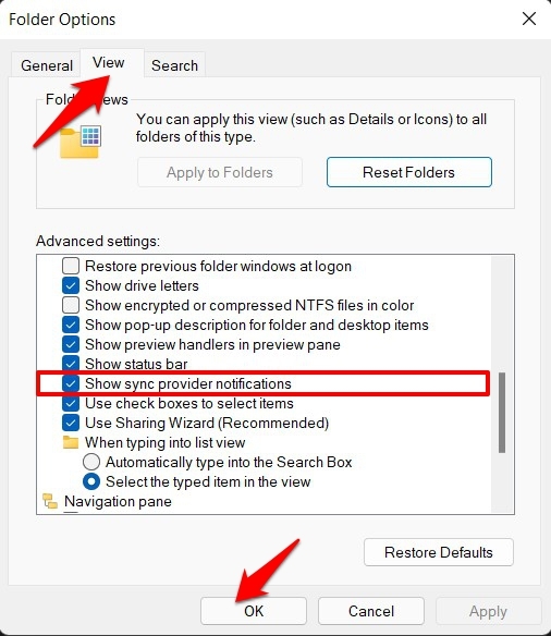How to Stop Pop-Up Notifications in Windows 11? 7 Stop Pop-Up Notifications in Windows 11 by disabling sync provider