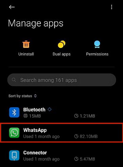 How to Fix 'This Media File Appears to be Missing' on WhatsApp? 5 manage apps permission android