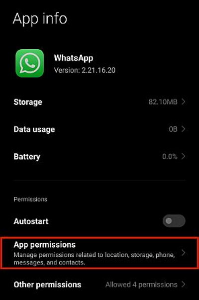 How to Fix 'This Media File Appears to be Missing' on WhatsApp? 6 whatsapp app permission settings