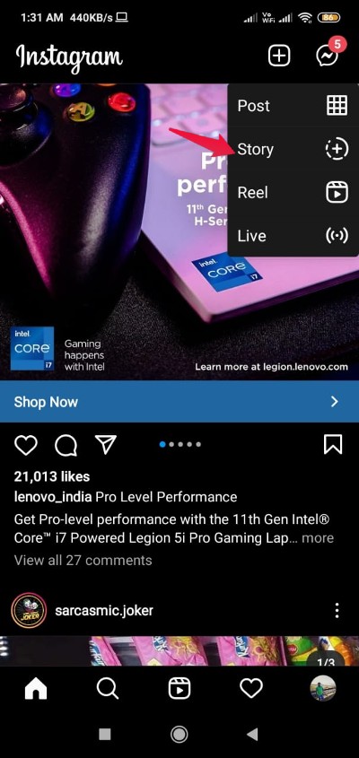 How to Set a Timer on Instagram for Clicking Photos? 5 Story