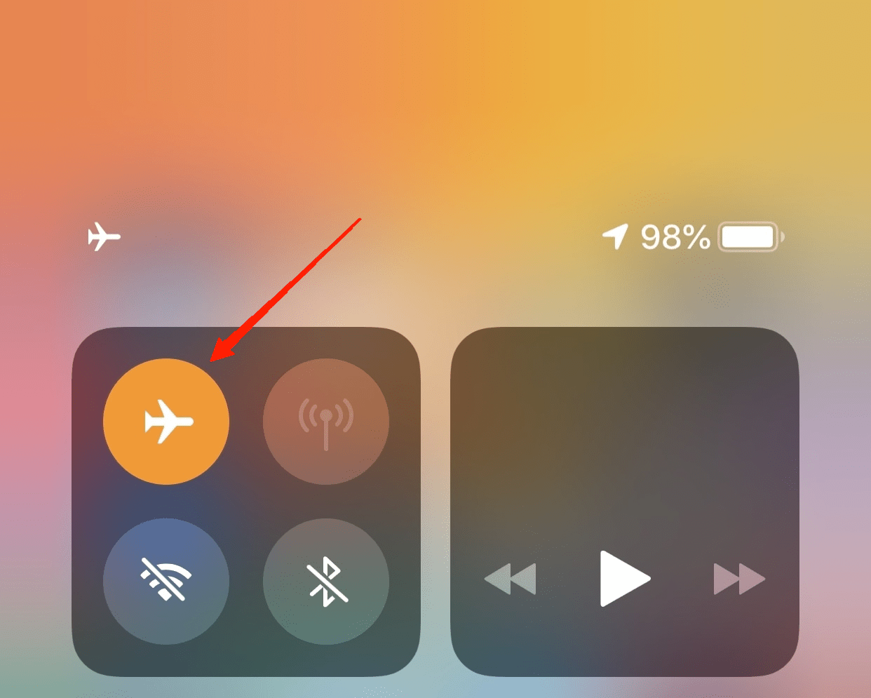How to Fix Cellular Data Not Working on iPhone in iOS 17? 3 Switch Airplane Mode On and Off